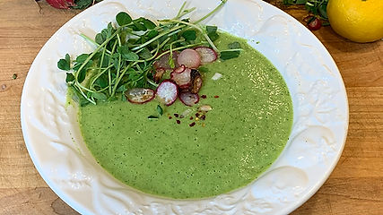 Namaset Cafe - Asparagus and Roasted Radish Soup